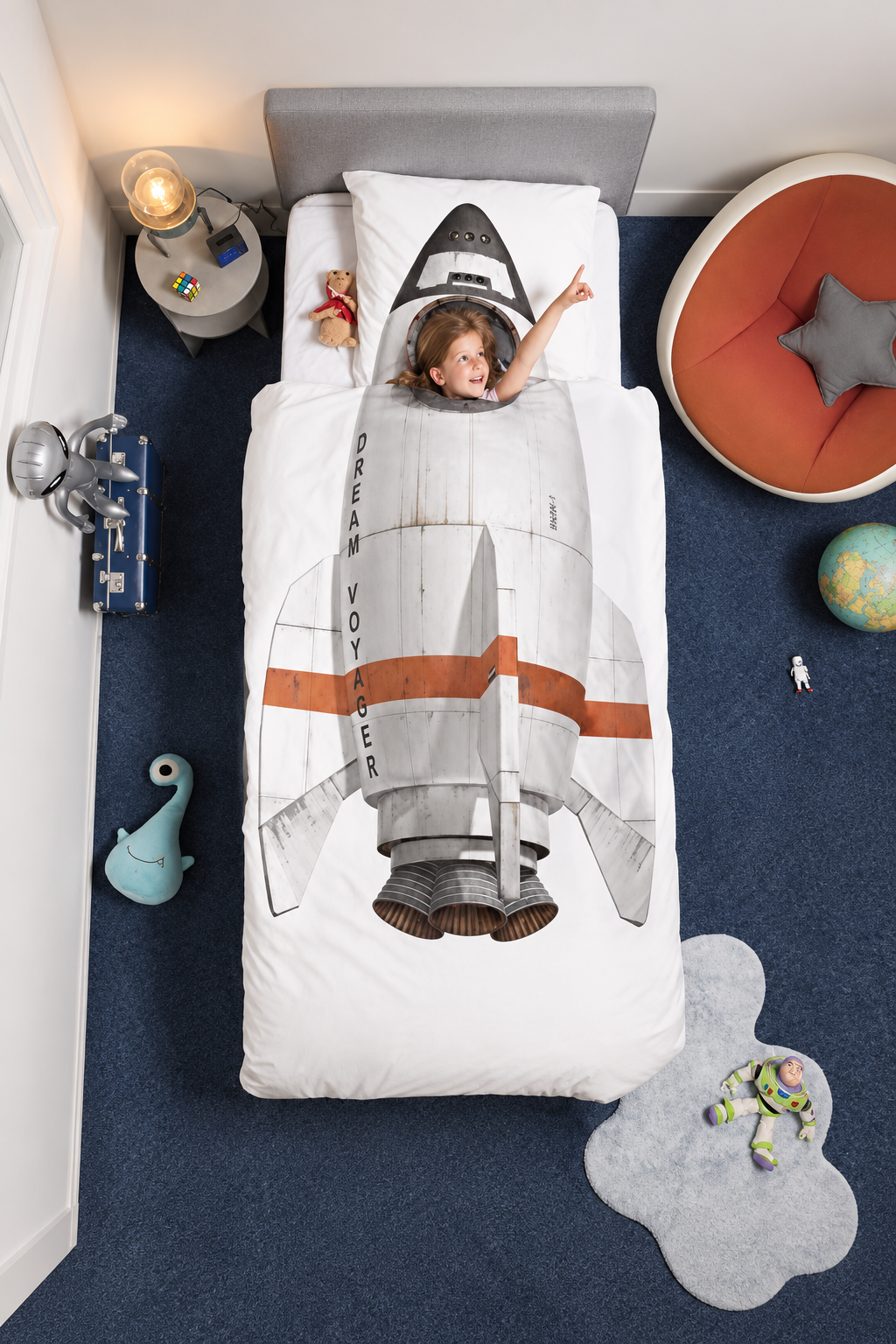 Rocket Ship Bedding Set