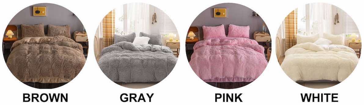 buy faux fur bedding online