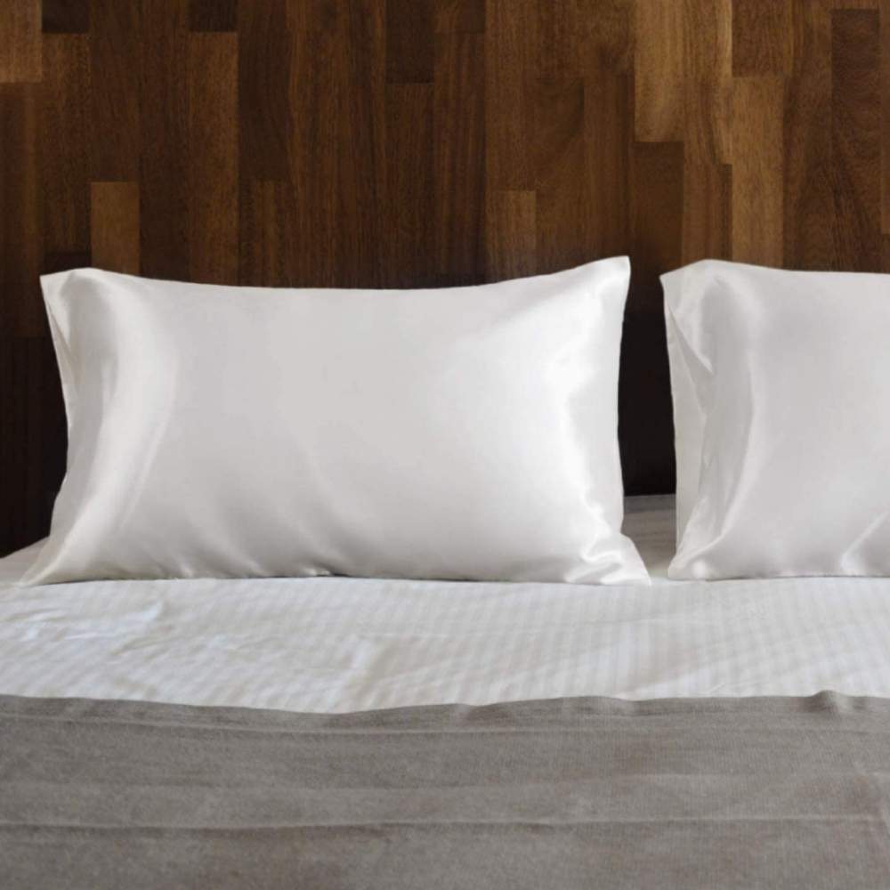 buy white satin pillow cases