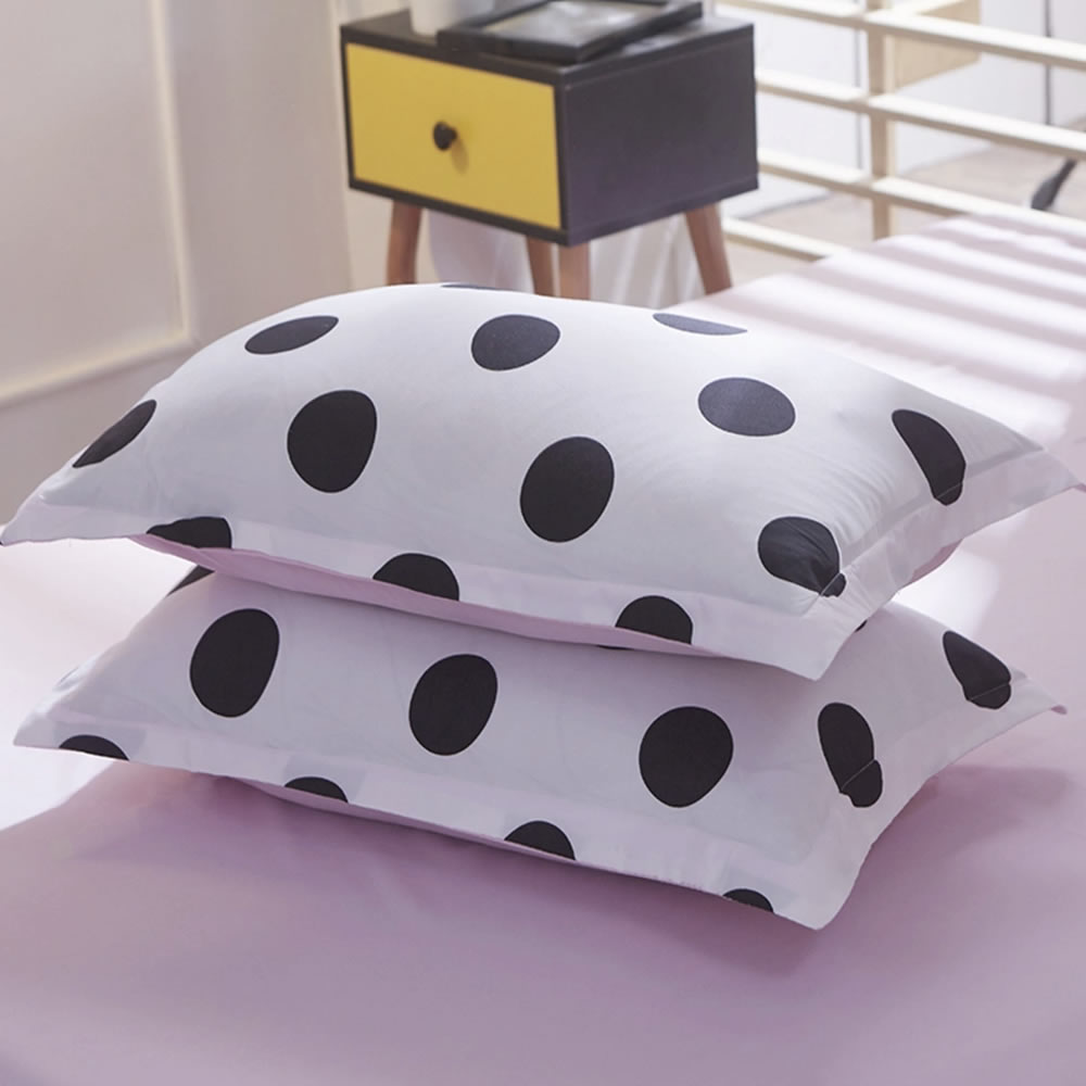 polka dot bed set