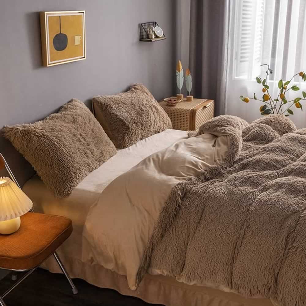 Luxury Plush Shaggy Bedding Sets