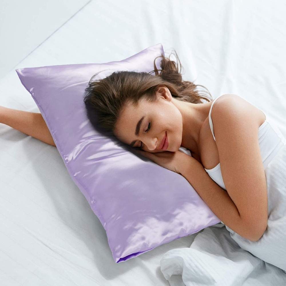 buy lavender satin pillow cases
