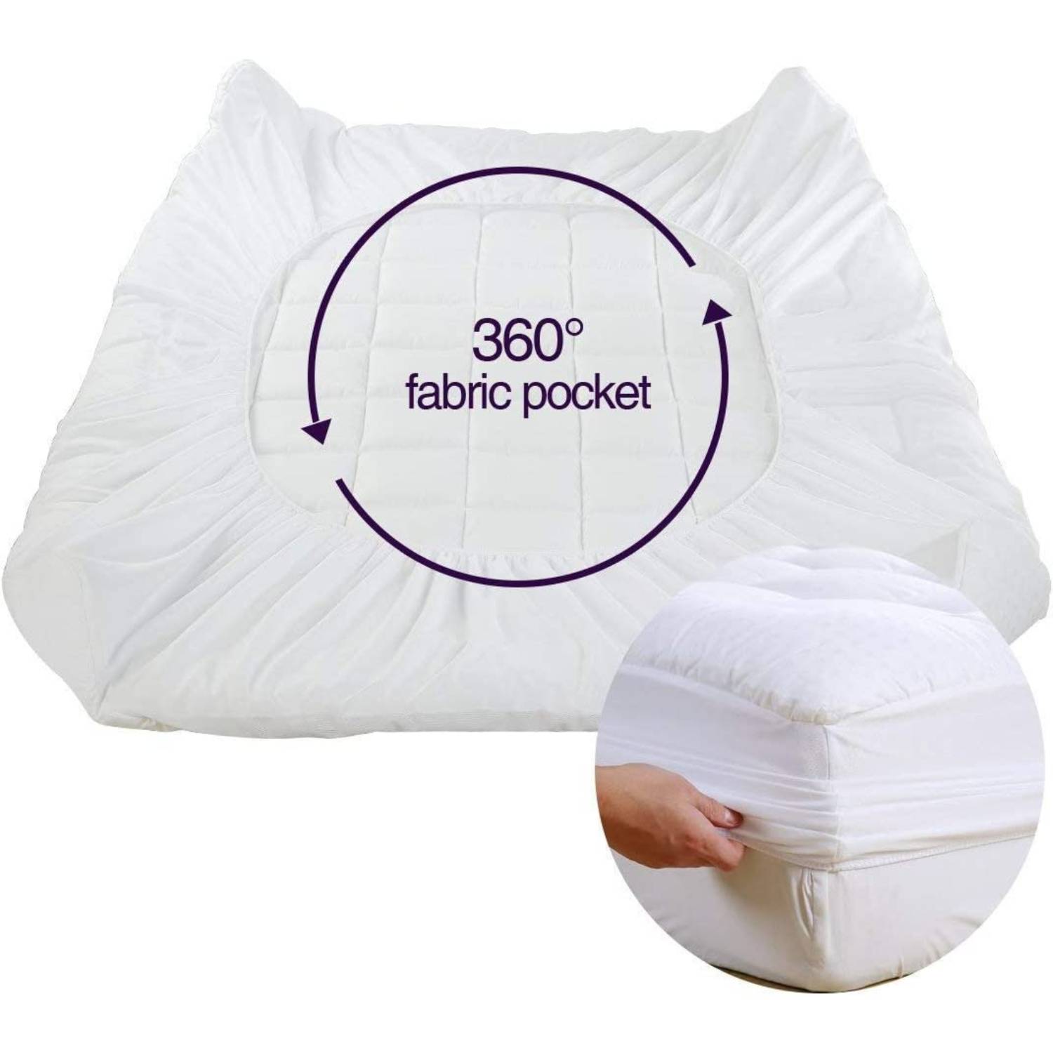 buy elastic edge mattress topper