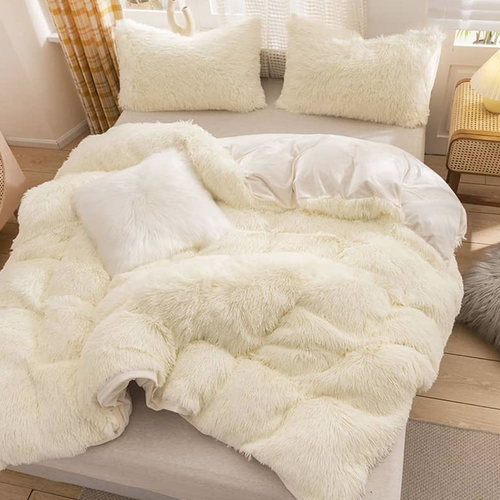 Luxury Plush Shaggy Bedding Sets: image 3