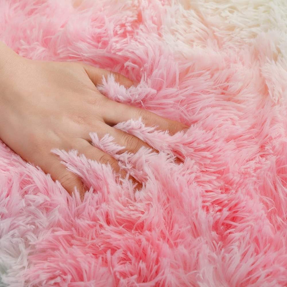 buy plush faux fur rug online