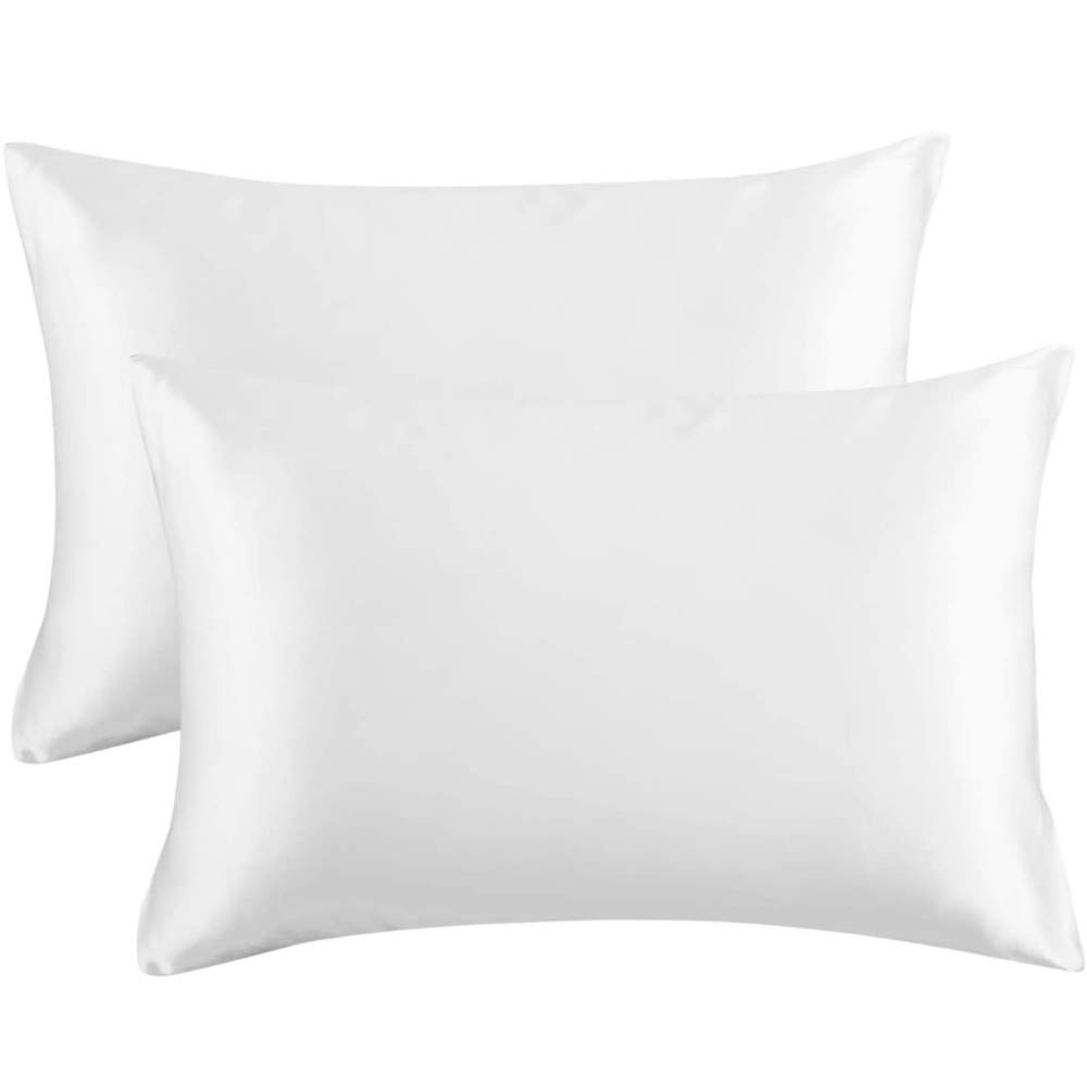 buy white satin pillowcase